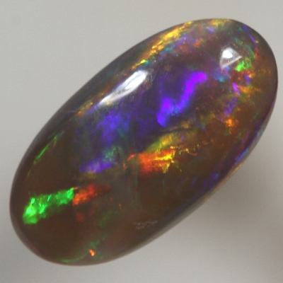 SOLID SEMI BLACK OPAL Rolling flashes, bright red multicolour